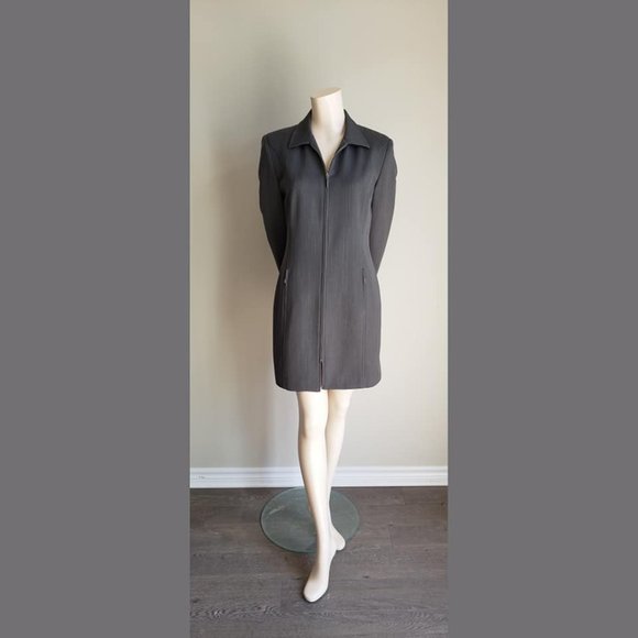 Vintage Taiga Paris Zip Front Dress - Picture 1 of 9